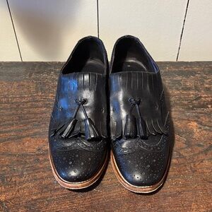 Classic Black Tassel Loafers